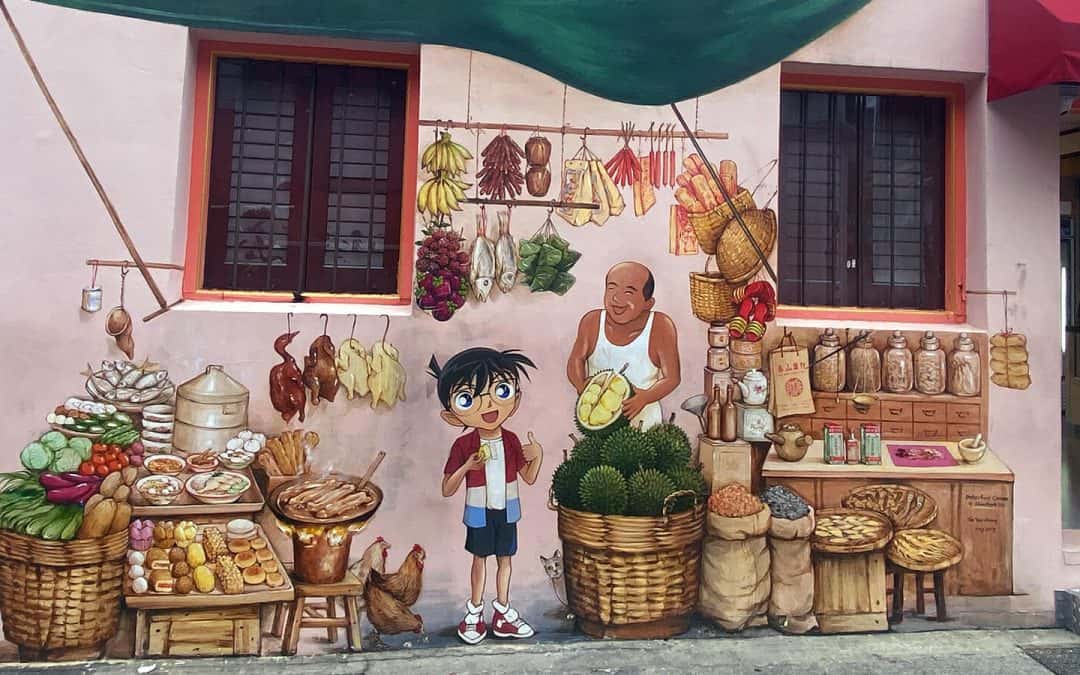 Detective Conan in Chinatown Mural