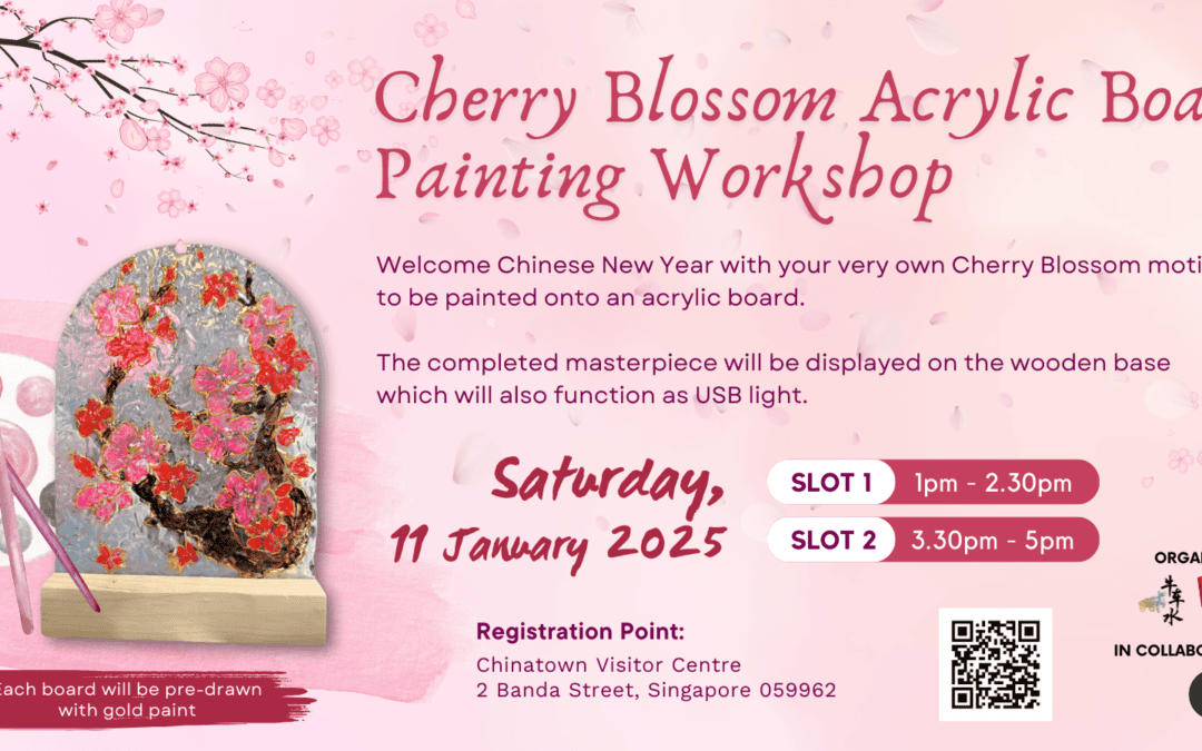 Cherry Blossoms Acrylic Board Painting Workshop